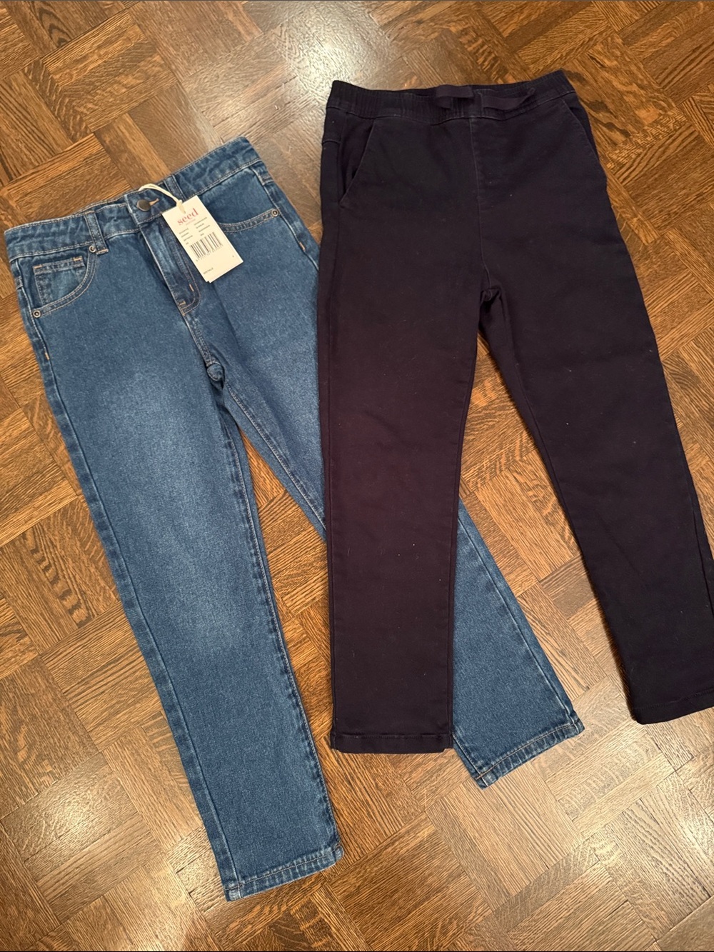 Seed Heritage Blue Denim Jeans & Navi chino pants size 8